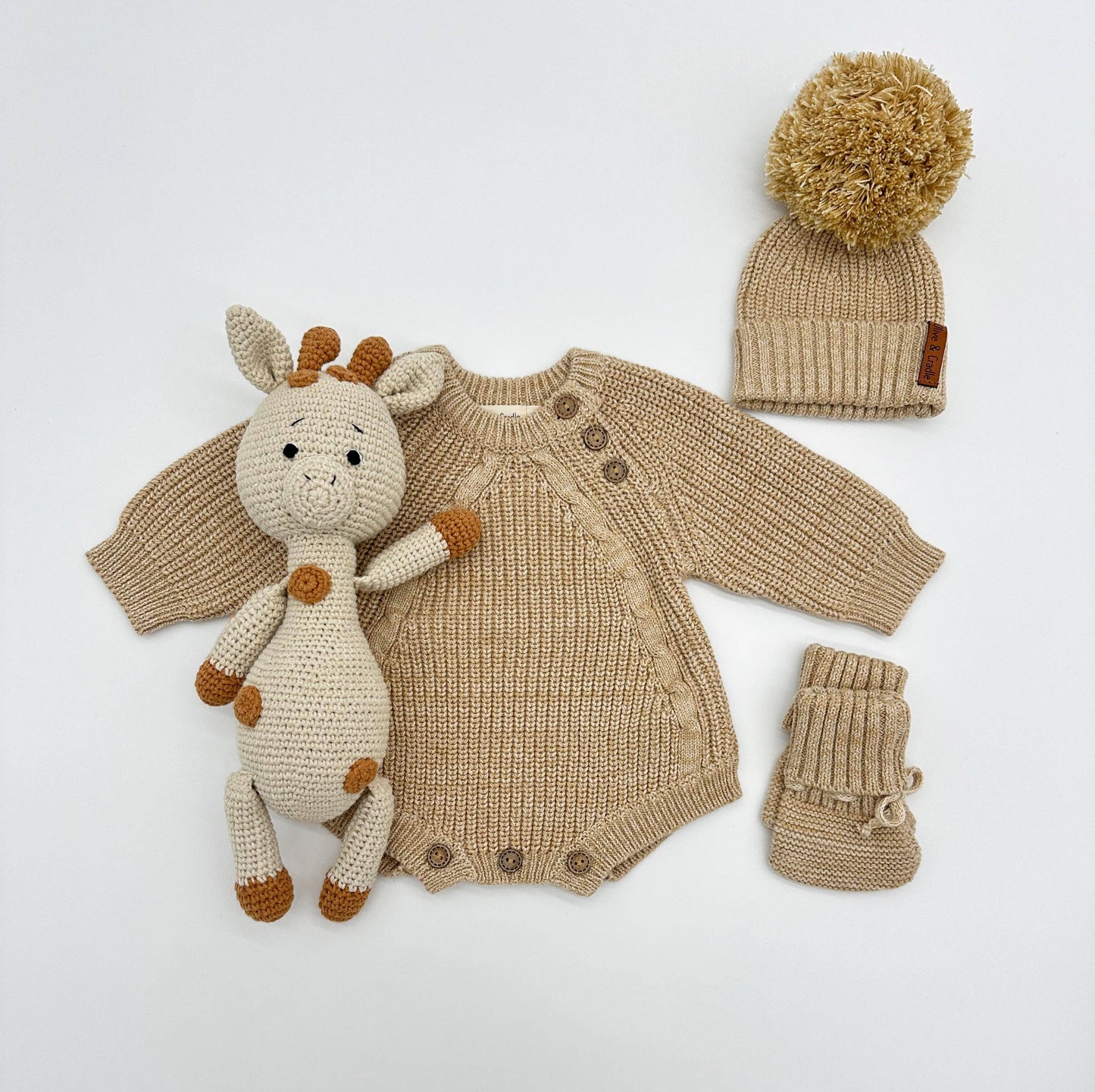 OLIVE & CRADLE - Elliot Knitted Sweater Romper