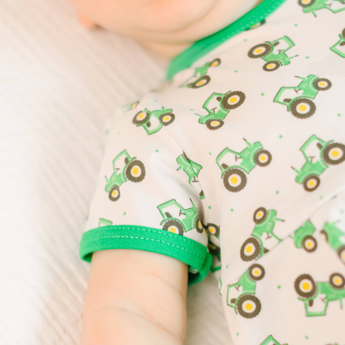 Magnolia Baby - Lil' Green Tractor Print Bubble