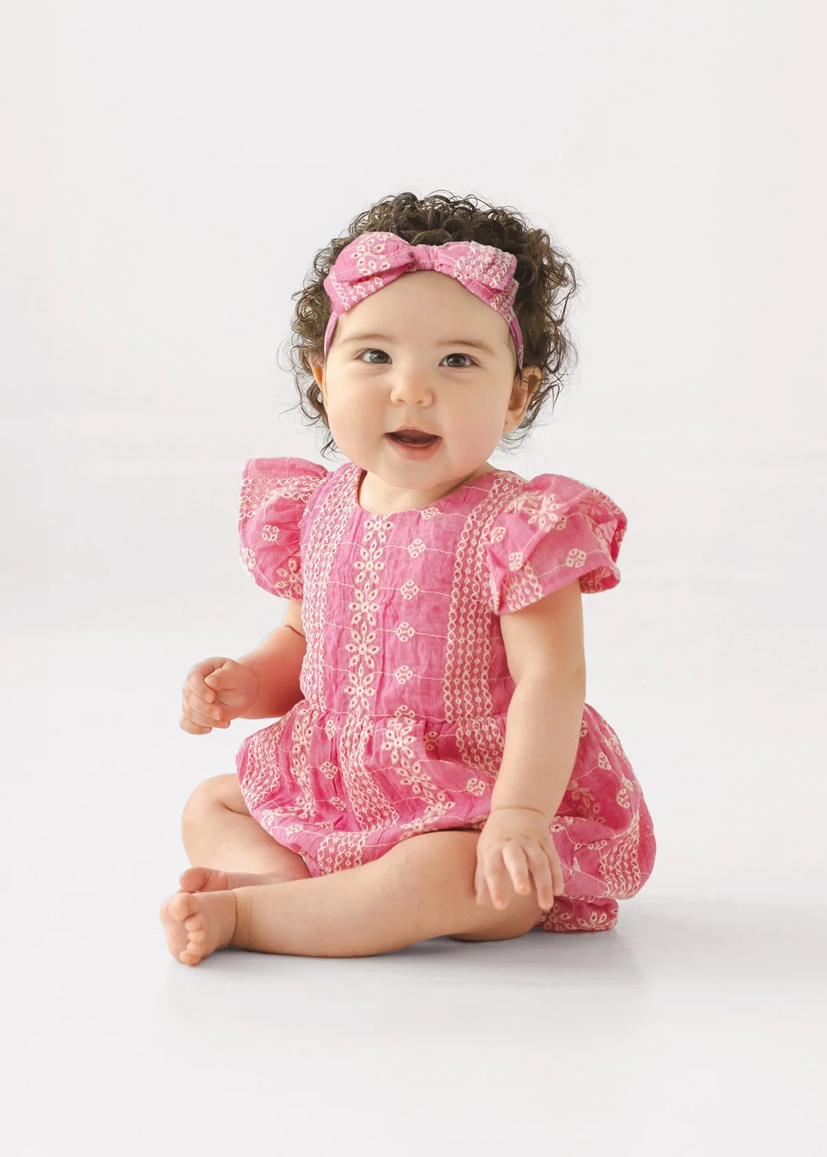 mabel + honey - Pinkalicious Short Sleeve Romper