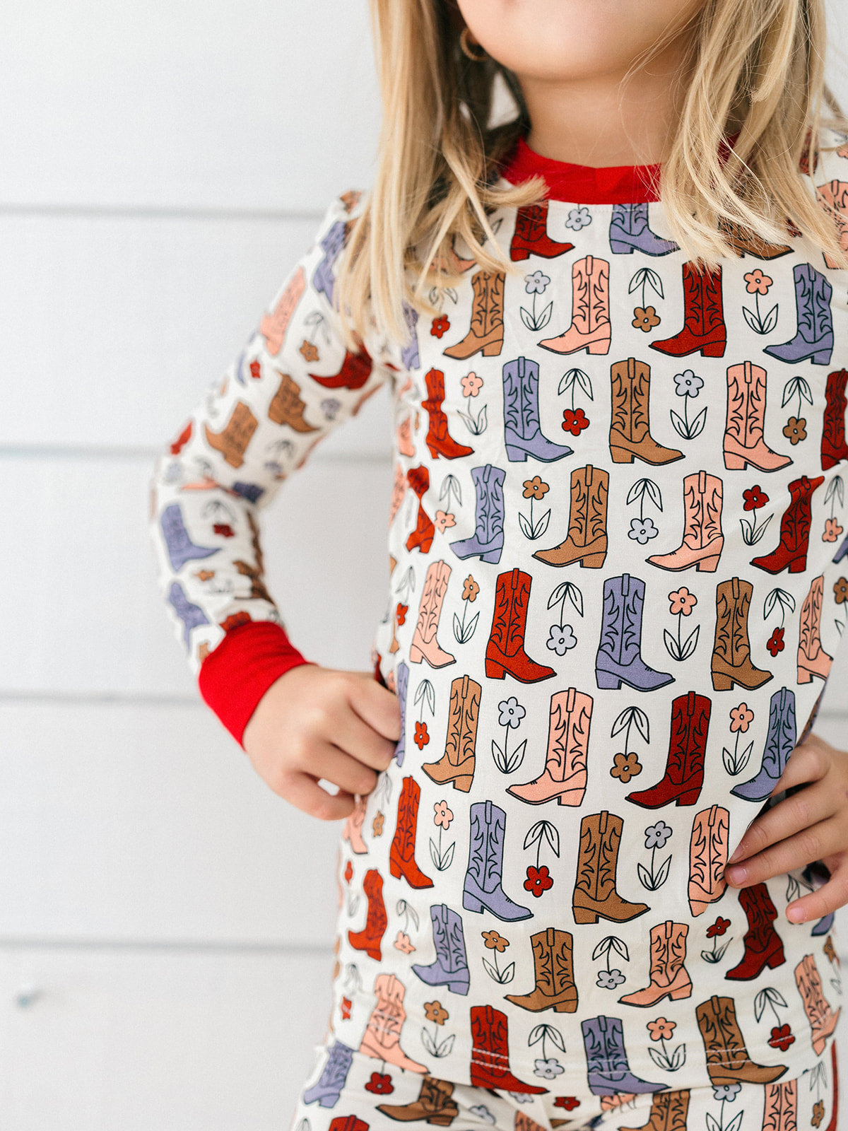 Poppy Kids Co - Boots and Blooms Pajamas