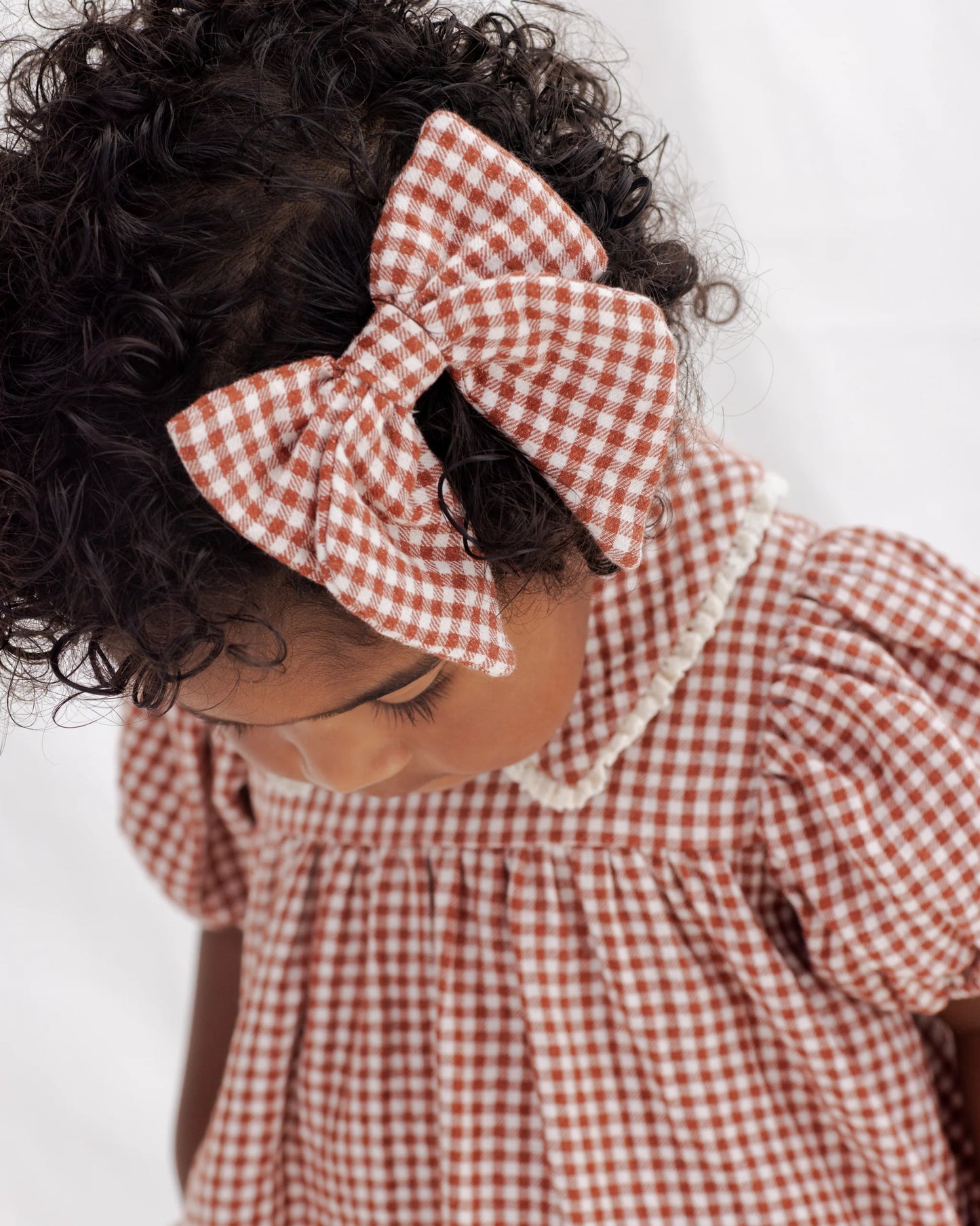 Quincy Mae - Red Gingham Bow