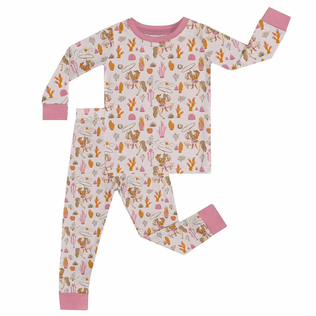 Saddle Up, Cowgirl Toile - Toddler Pajamas
