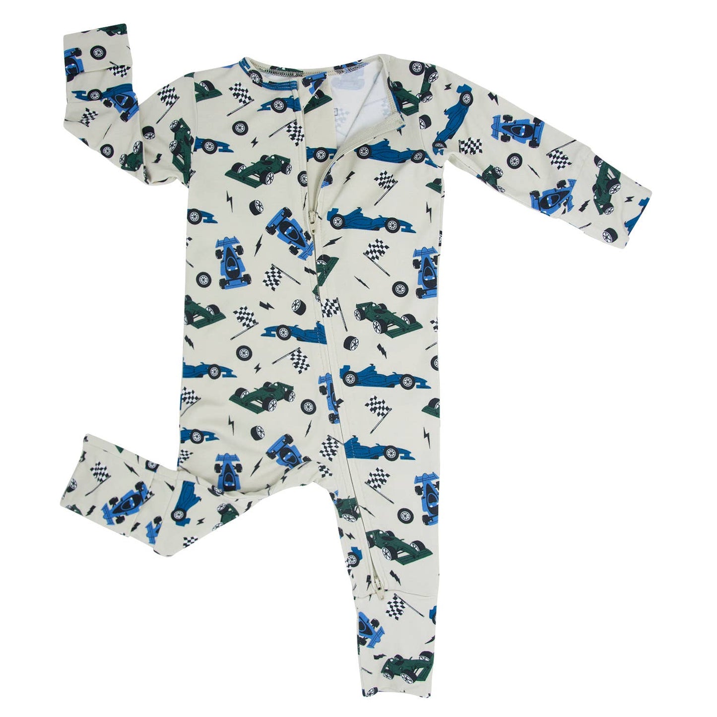 Sweet Bamboo - Convertible Romper - Race Cars