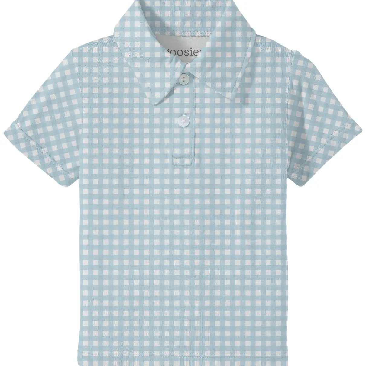 Goosies - Short Sleeve Polo Blue Gingham