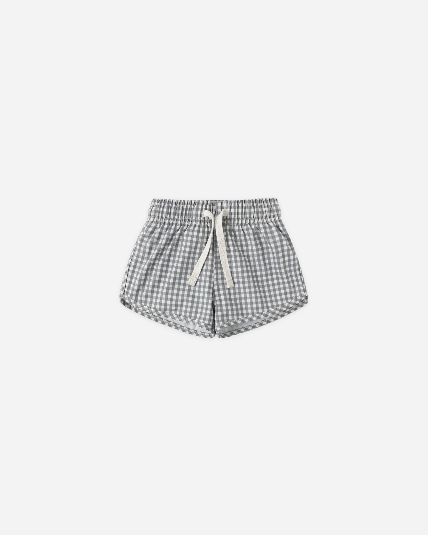 Quincy Mae - Boys Swim Short Blue Gingham