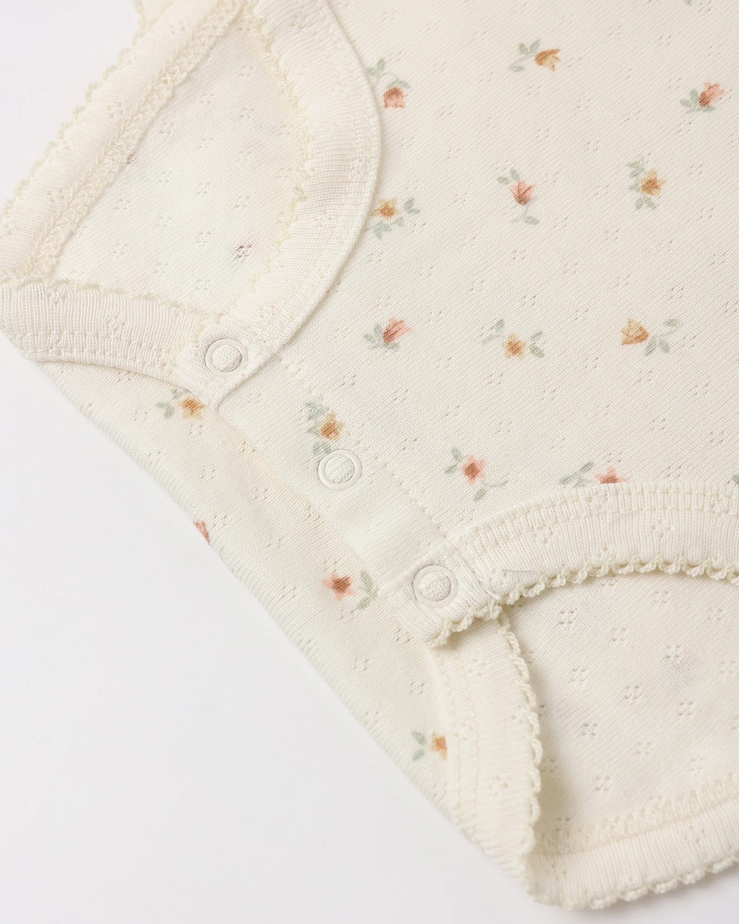 Quincy Mae - Pointelle Skirted Bodysuit Petit Fleur