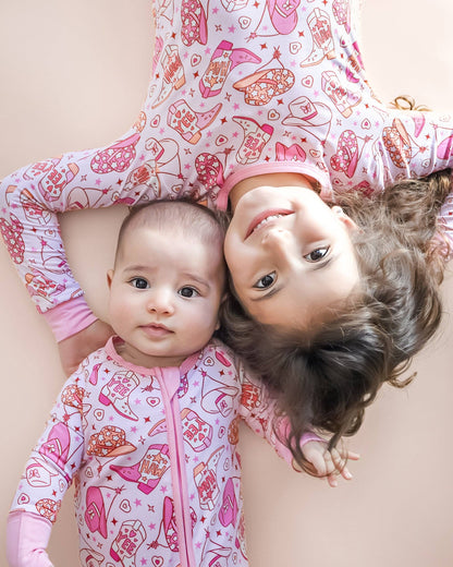 Lucky Panda Kids - Bamboo Two Piece Set | Cowgirl