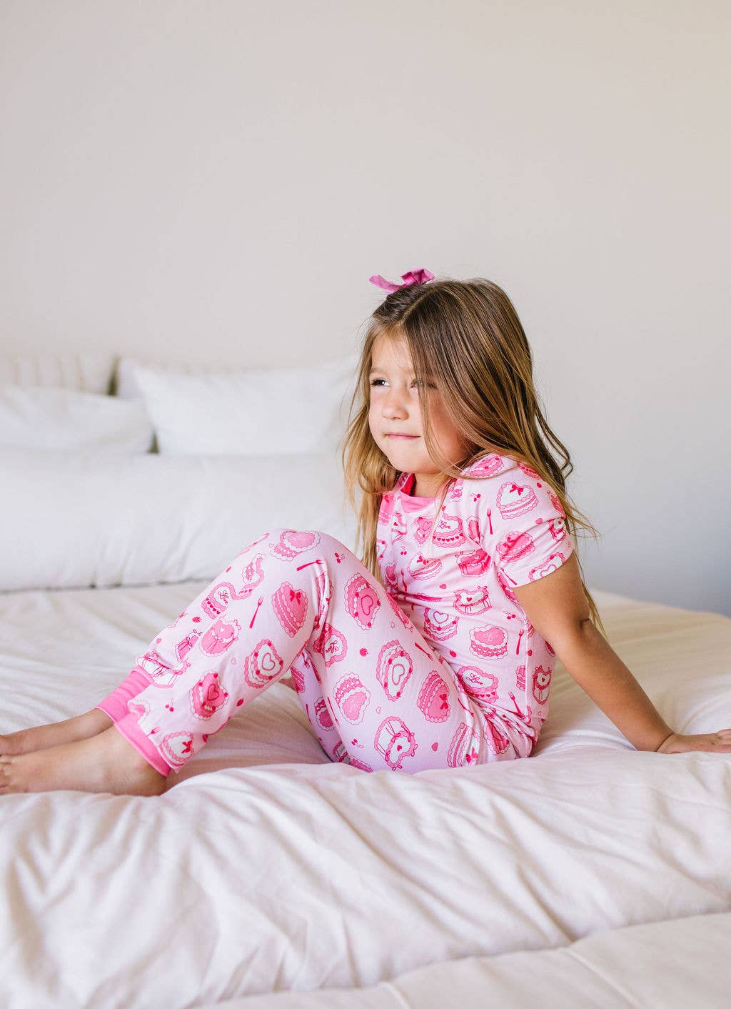 Ollie Jay - 2 piece Short Sleeve Bamboo Pajama in Eat your Heart Out