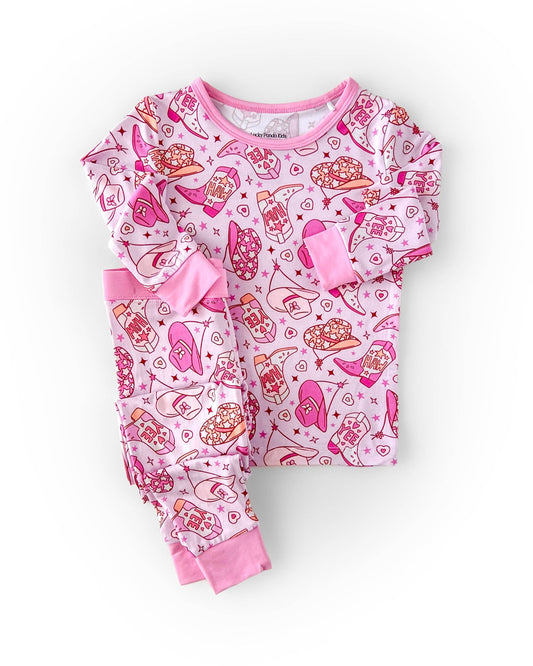 Lucky Panda Kids - Bamboo Two Piece Set | Cowgirl