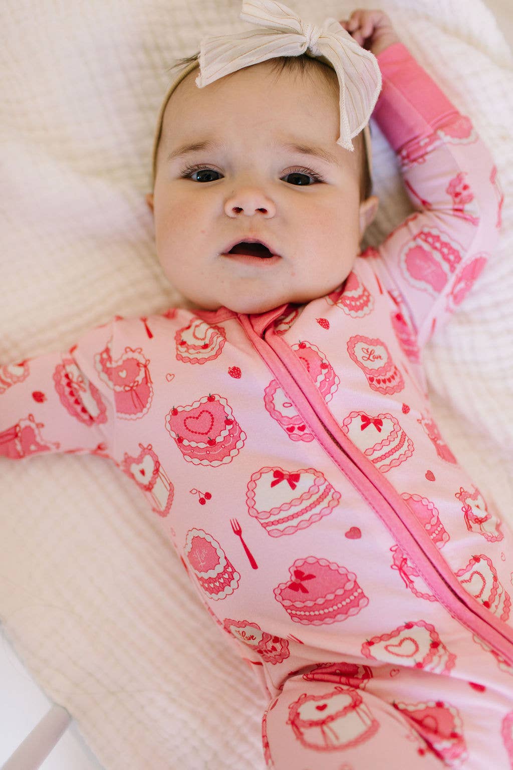 Ollie Jay - Zippy Bamboo Baby PJ in Eat Your Heart Out