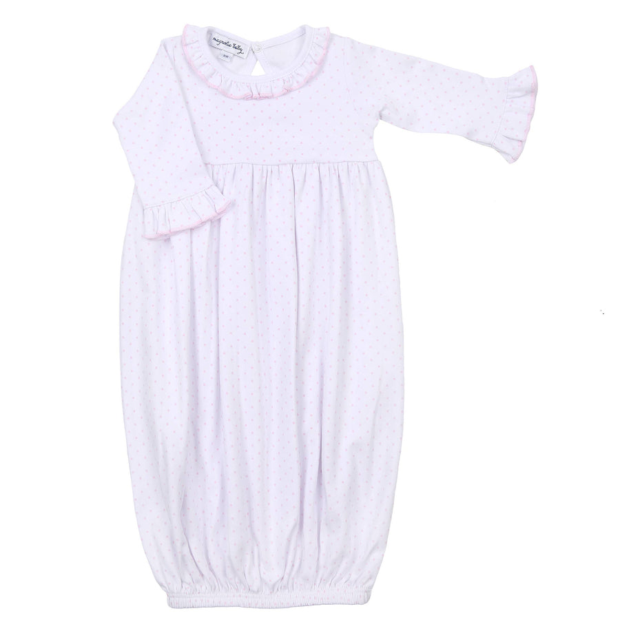 Magnolia Baby - Mini Dots Ruffle Gown - Pink