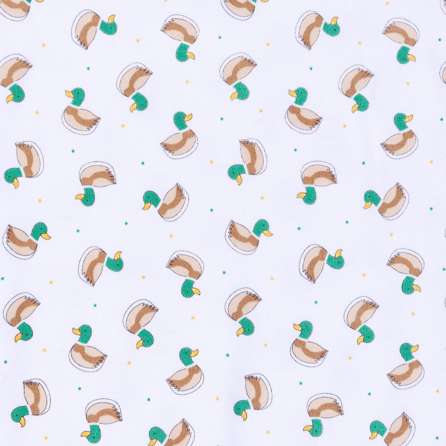 Magnolia Baby - Mini Mallard Print Short Sleeve Bubble - Green