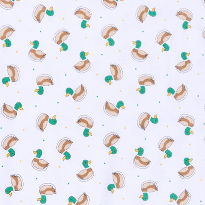 Magnolia Baby - Mini Mallard Print Short Sleeve Bubble - Green