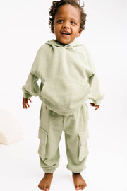 Little One Shop - Sage Mist Waffle Cargo Set