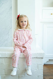 Ruth and Ralph - Christmas Tiles Pima Cotton Grayson Coverall Romper