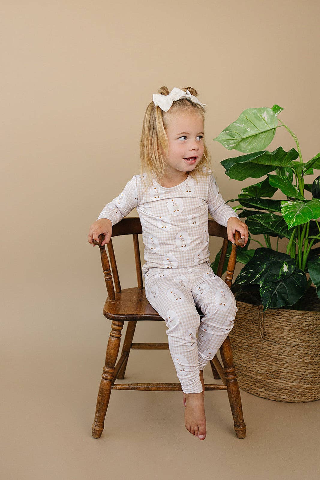 Lucky Panda Kids - Bamboo Two Piece Set | Gingham & Goose