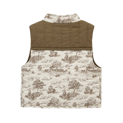 MILKBARN - Country Toile Quilted Vest