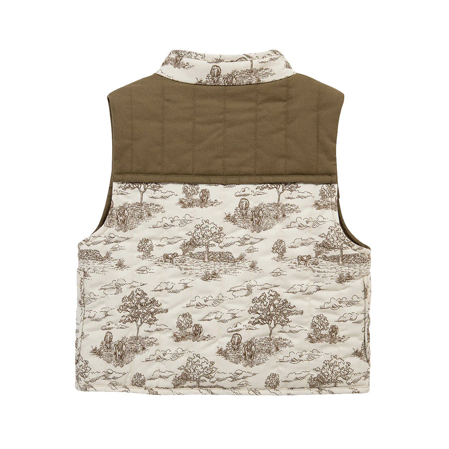 MILKBARN - Country Toile Quilted Vest