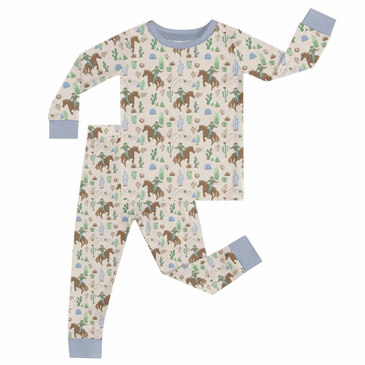 Saddle Up, Cowboy Toile - Toddler Pajamas