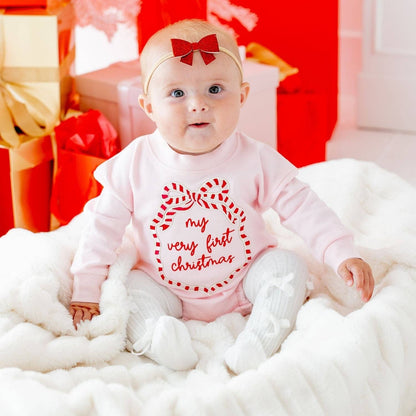 Sweet Wink - Ivory Velvet Mini Bow Tights - Holiday Accessories