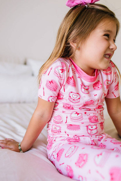 Ollie Jay - 2 piece Short Sleeve Bamboo Pajama in Eat your Heart Out