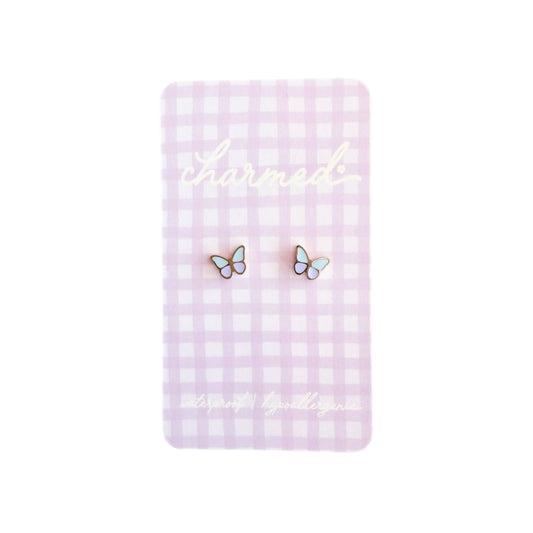 Shop Charmed Co - Colored Butterfly | Hypoallergenic & Screw-back