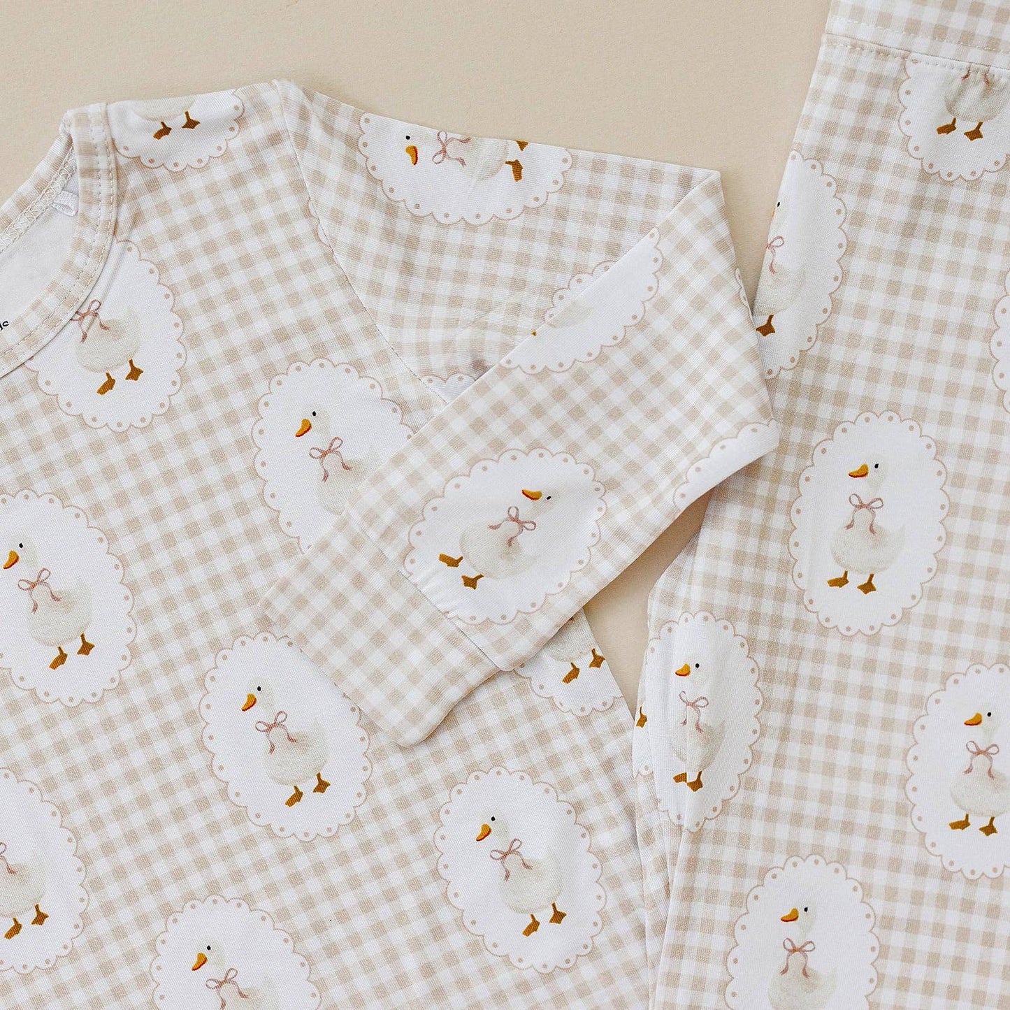 Lucky Panda Kids - Bamboo Two Piece Set | Gingham & Goose