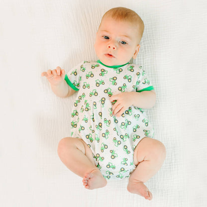 Magnolia Baby - Lil' Green Tractor Print Bubble