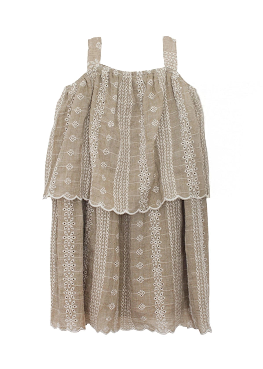 mabel + honey - Espresso Eyelet Dress