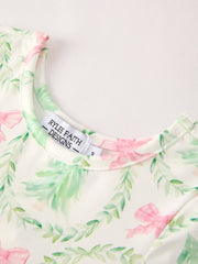 Rylee Faith Designs - Festive Christmas Tree & Wreath Girls Dress