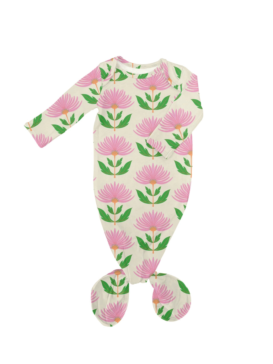 Pink Block Flower - Knotted Gown