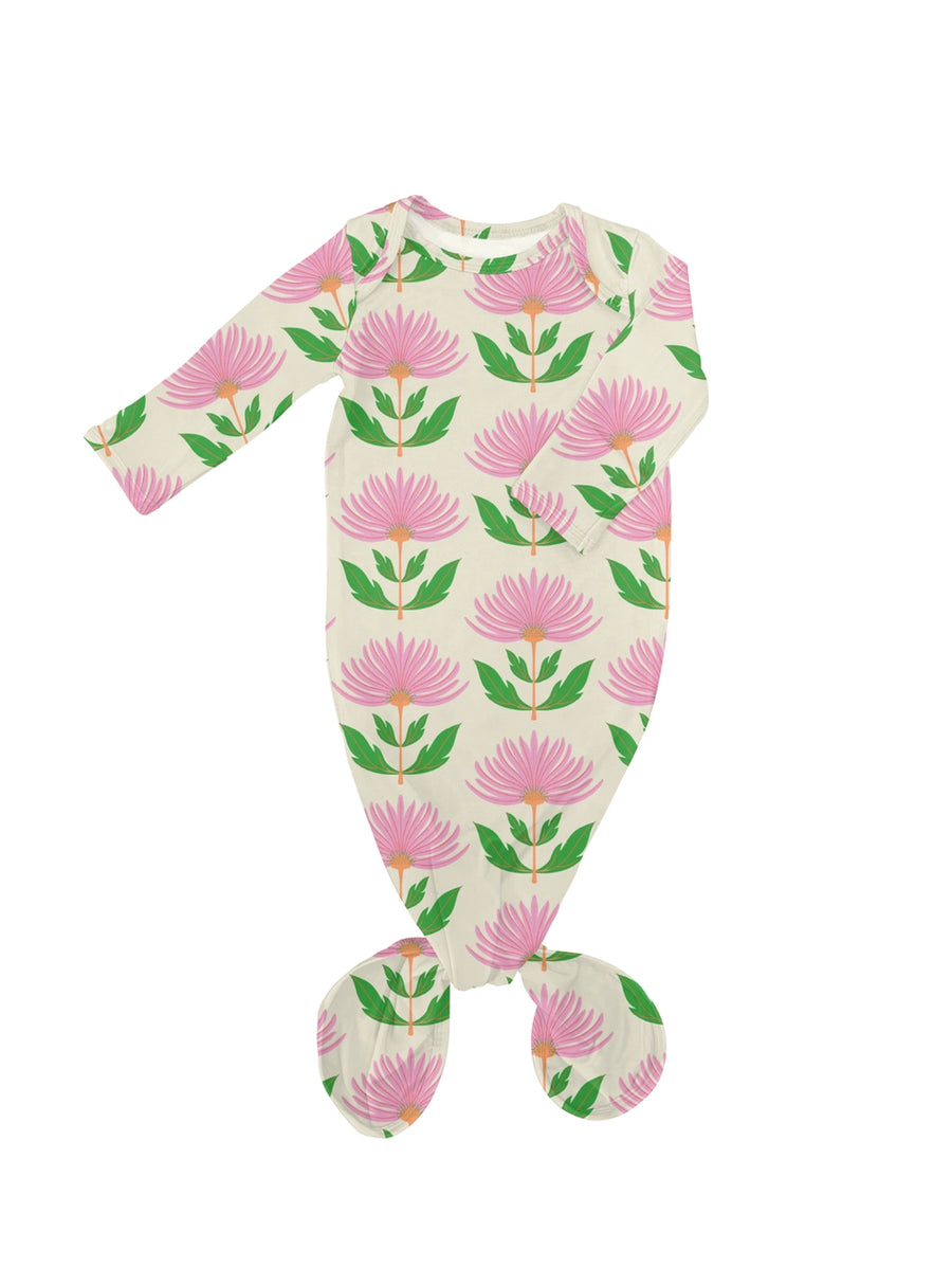 Pink Block Flower - Knotted Gown