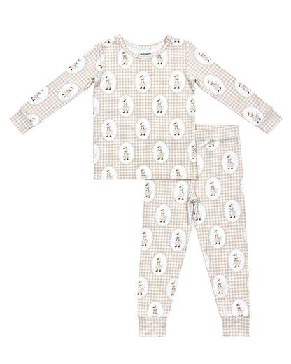 Lucky Panda Kids - Bamboo Two Piece Set | Gingham & Goose