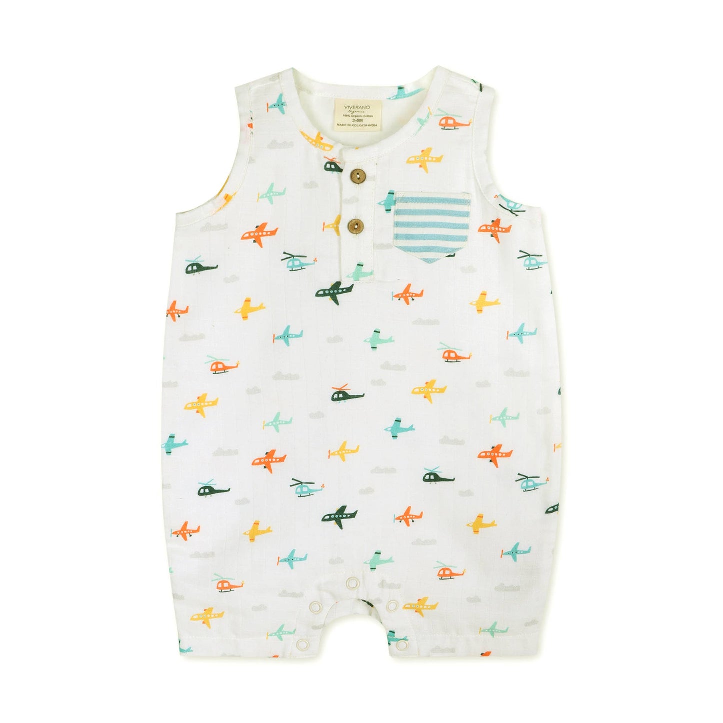 Viverano Organics - Planes Baby Romper (Organic)