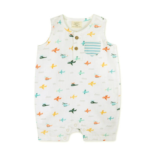 Viverano Organics - Planes Baby Romper (Organic)