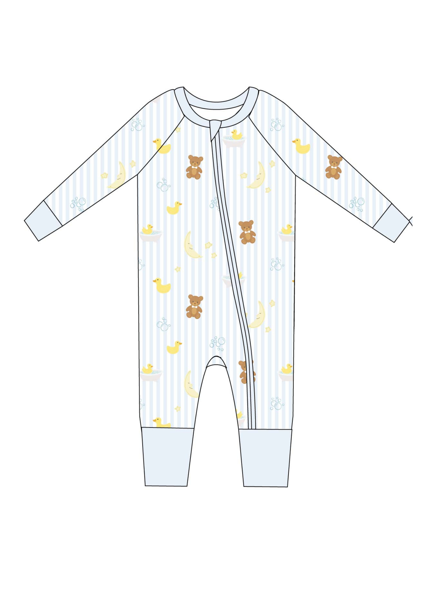 Toast + Jams - Bathtime Bubbles Zip Jam