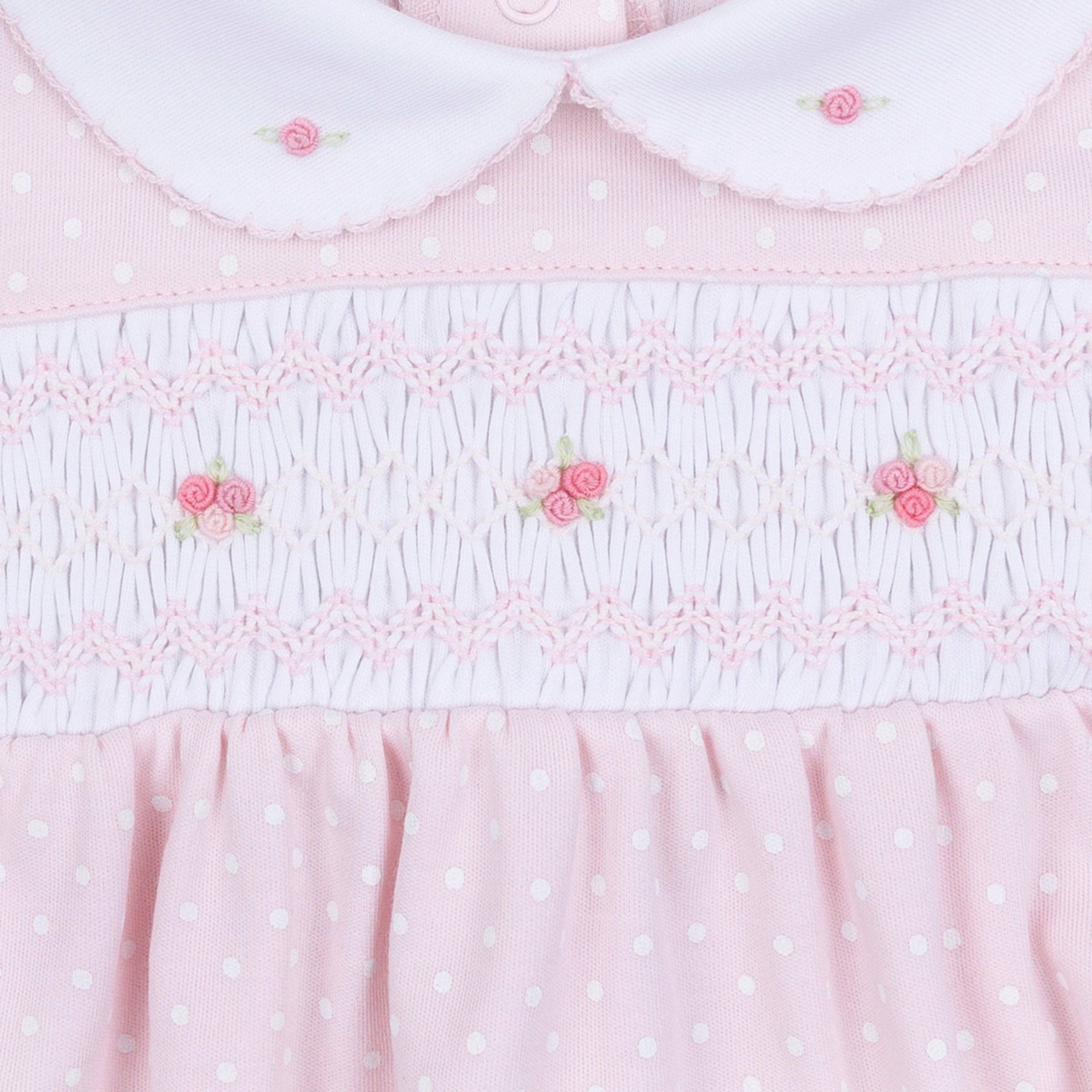 Magnolia Baby - Mia's Classics Smocked Footie - Pink