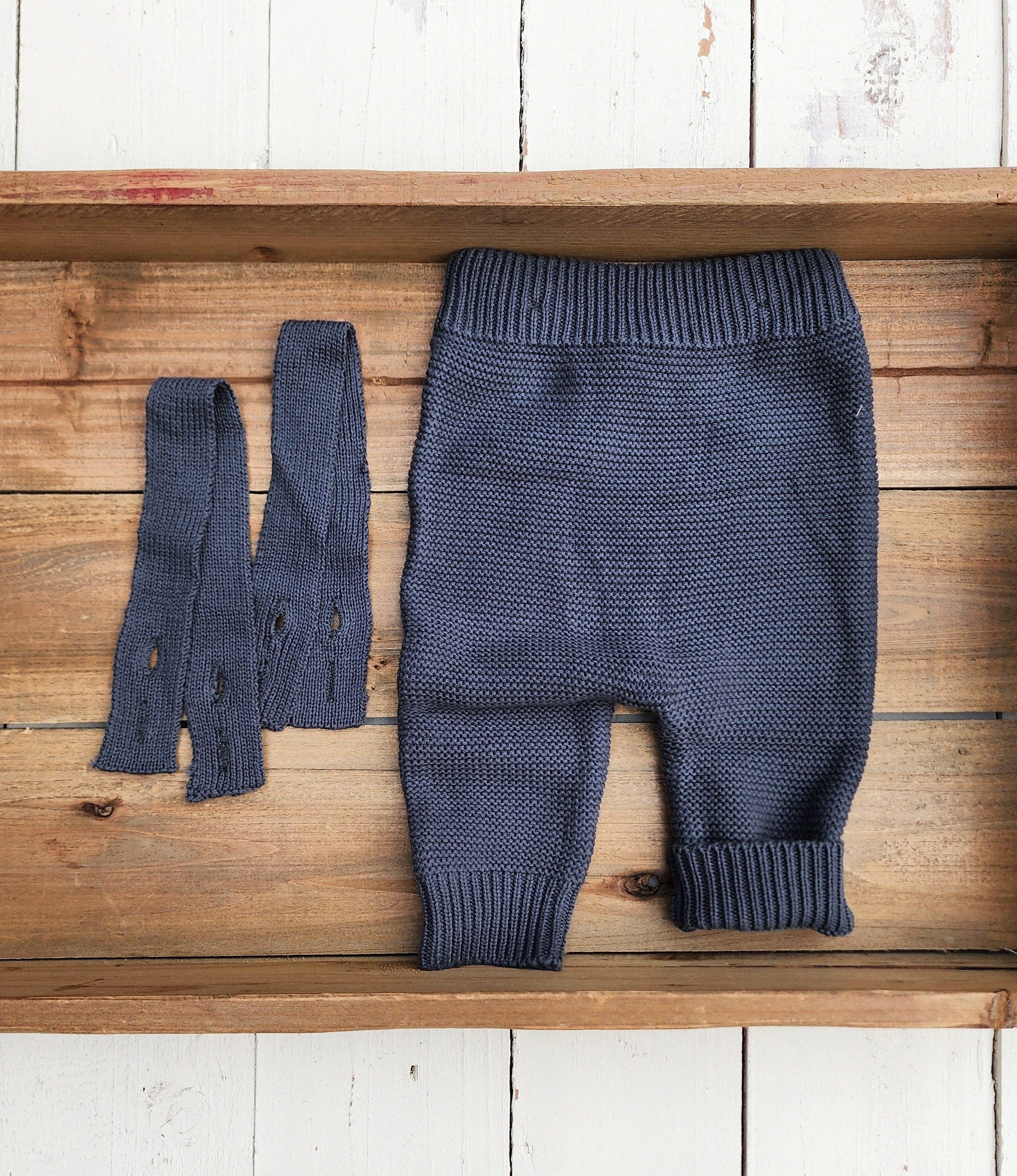 OLIVE & CRADLE - Phineas Knitted Suspender Pants