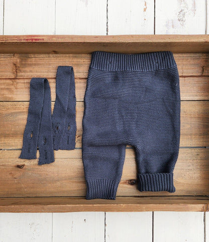 OLIVE & CRADLE - Phineas Knitted Suspender Pants