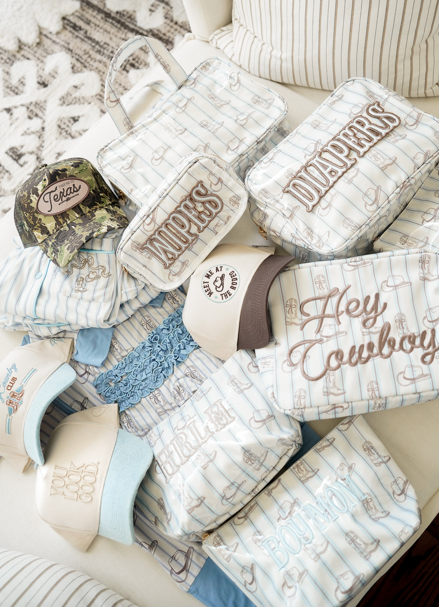 KENZKUSTOMZ - Hey Cowboy - Western Blues Striped XL Bag 