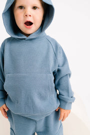 Little One Shop - Dusty Blue Waffle Cargo Set