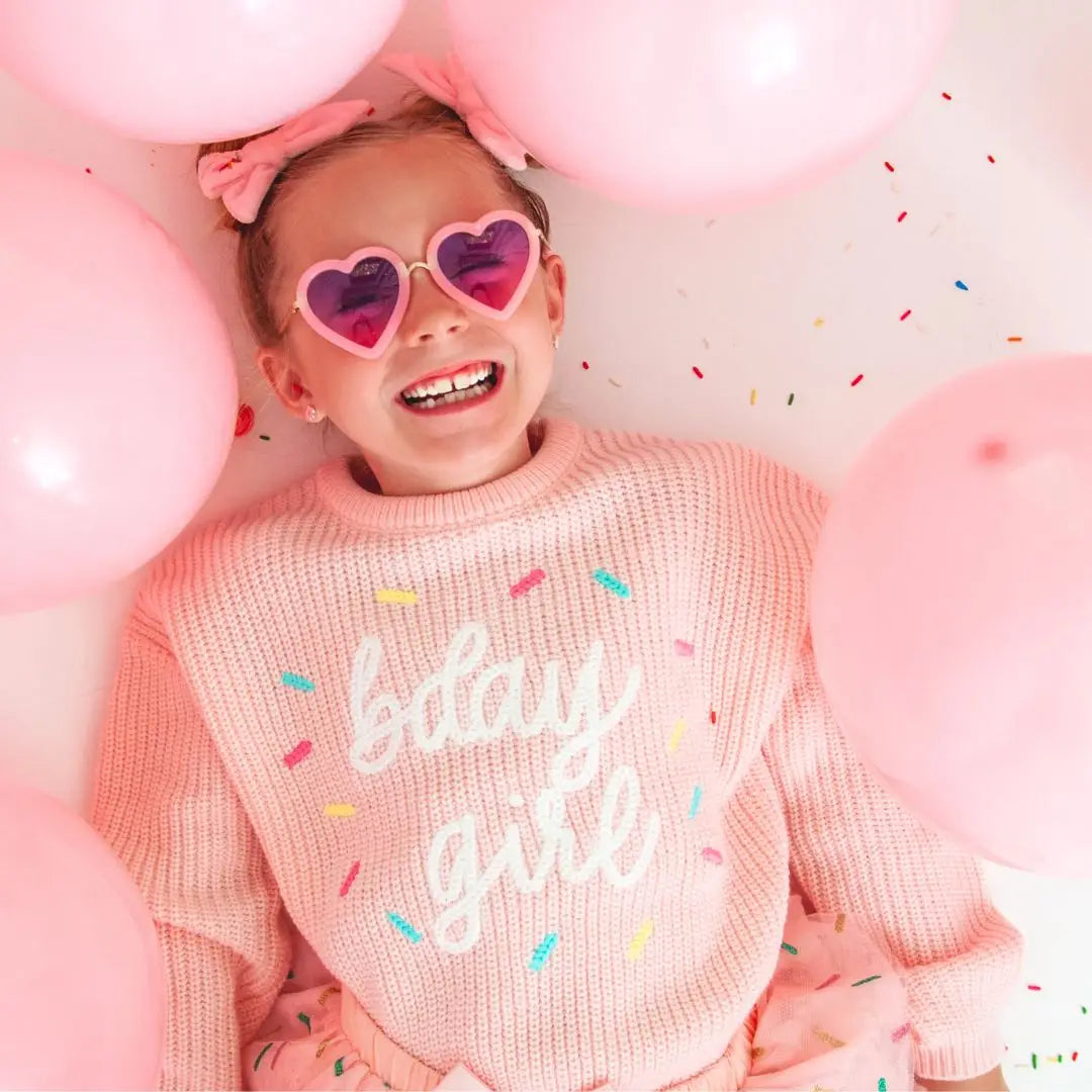 Sweet Wink - Birthday Girl Sprinkle Knit Sweater