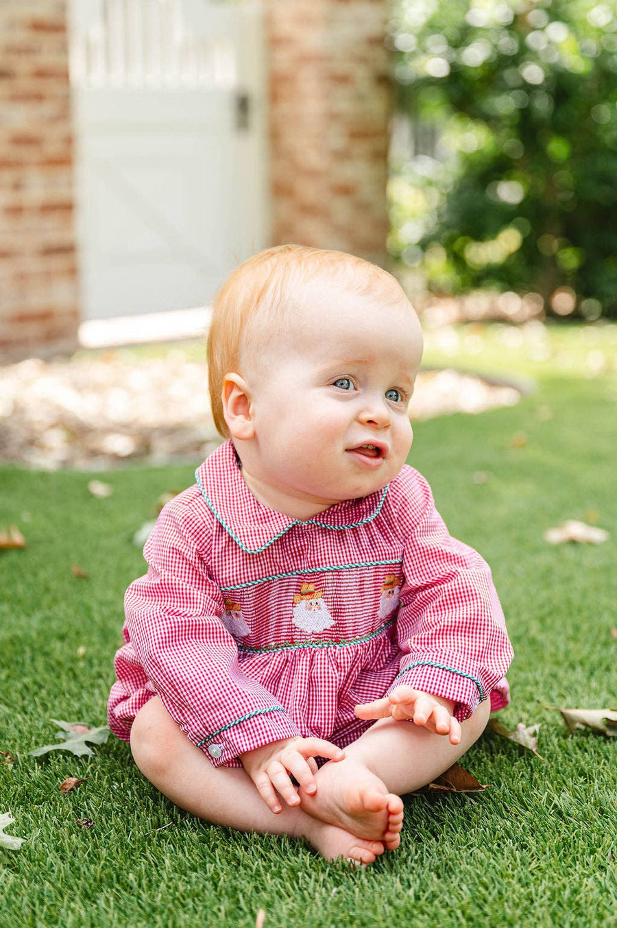 Ruth and Ralph - Cowboy Santa Smocked Henry Bubble