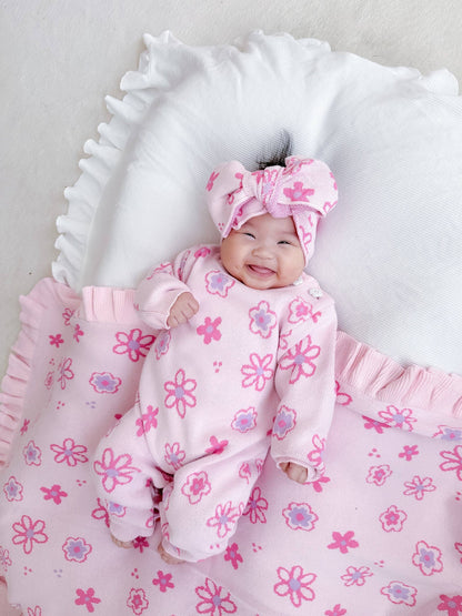 Luna + Luca - Wildflower Dreams Jumpsuit - Powder Pink