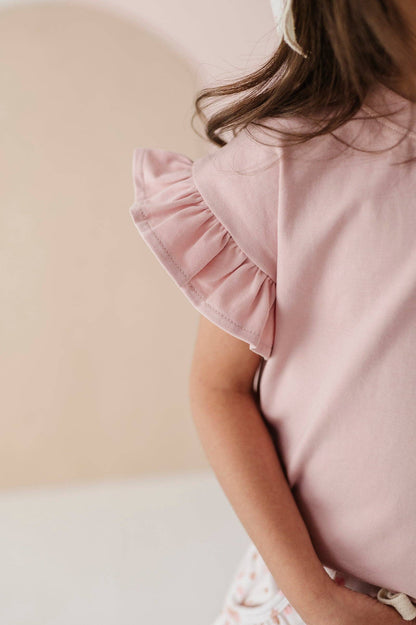 babysprouts clothing company - Babysprouts Girl's Ruffle Sleeve Top