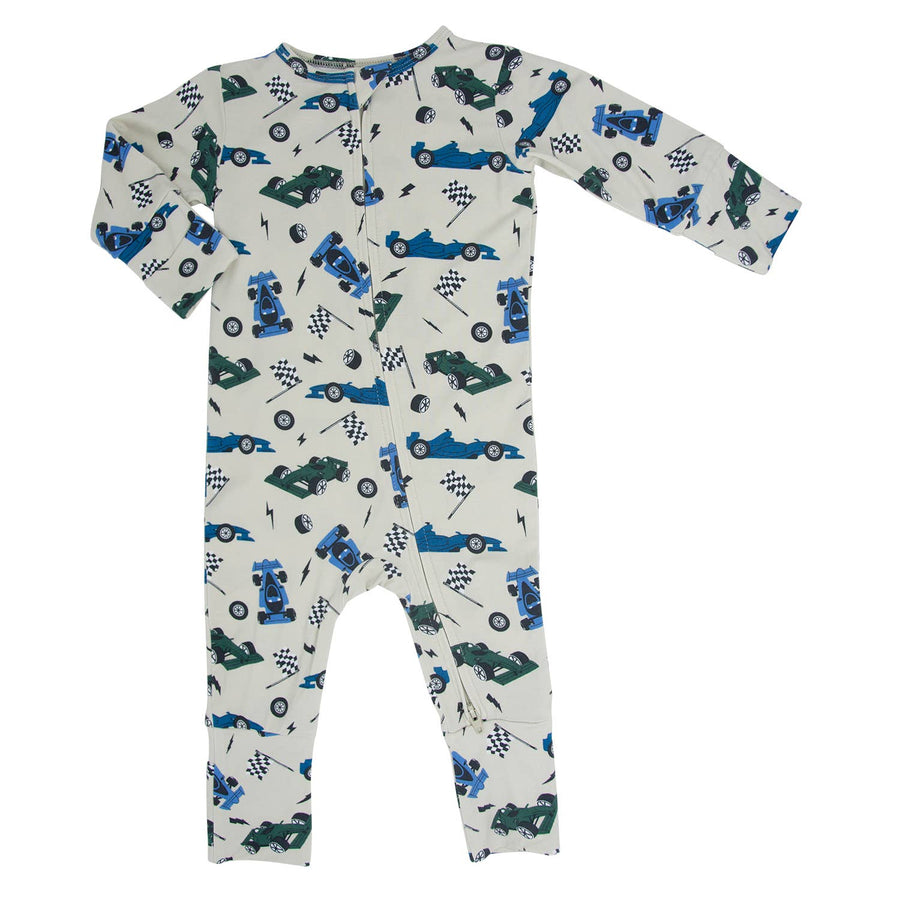 Sweet Bamboo - Convertible Romper - Race Cars
