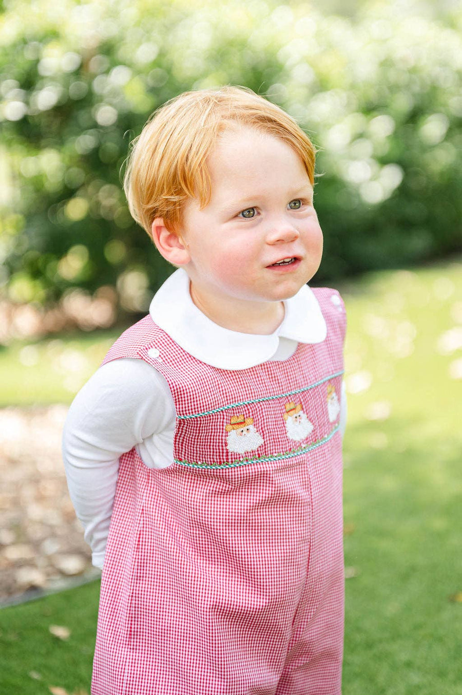 Ruth and Ralph - Cowboy Santa Smocked Norman Longall
