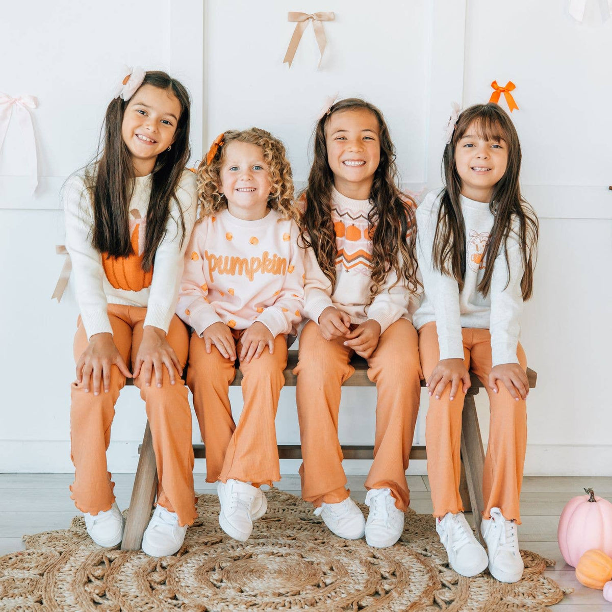 Sweet Wink - Pumpkin Tulle Bow Clip - Hair Bows - Hair Accessories
