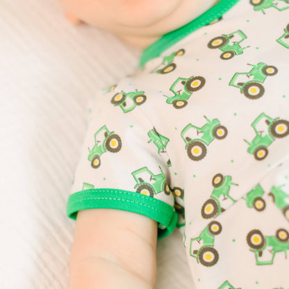Magnolia Baby - Lil' Green Tractor Print Bubble