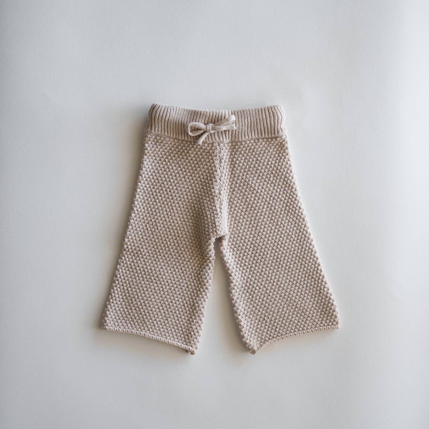 Atlas Grey - Organic Knit Wideleg Pant